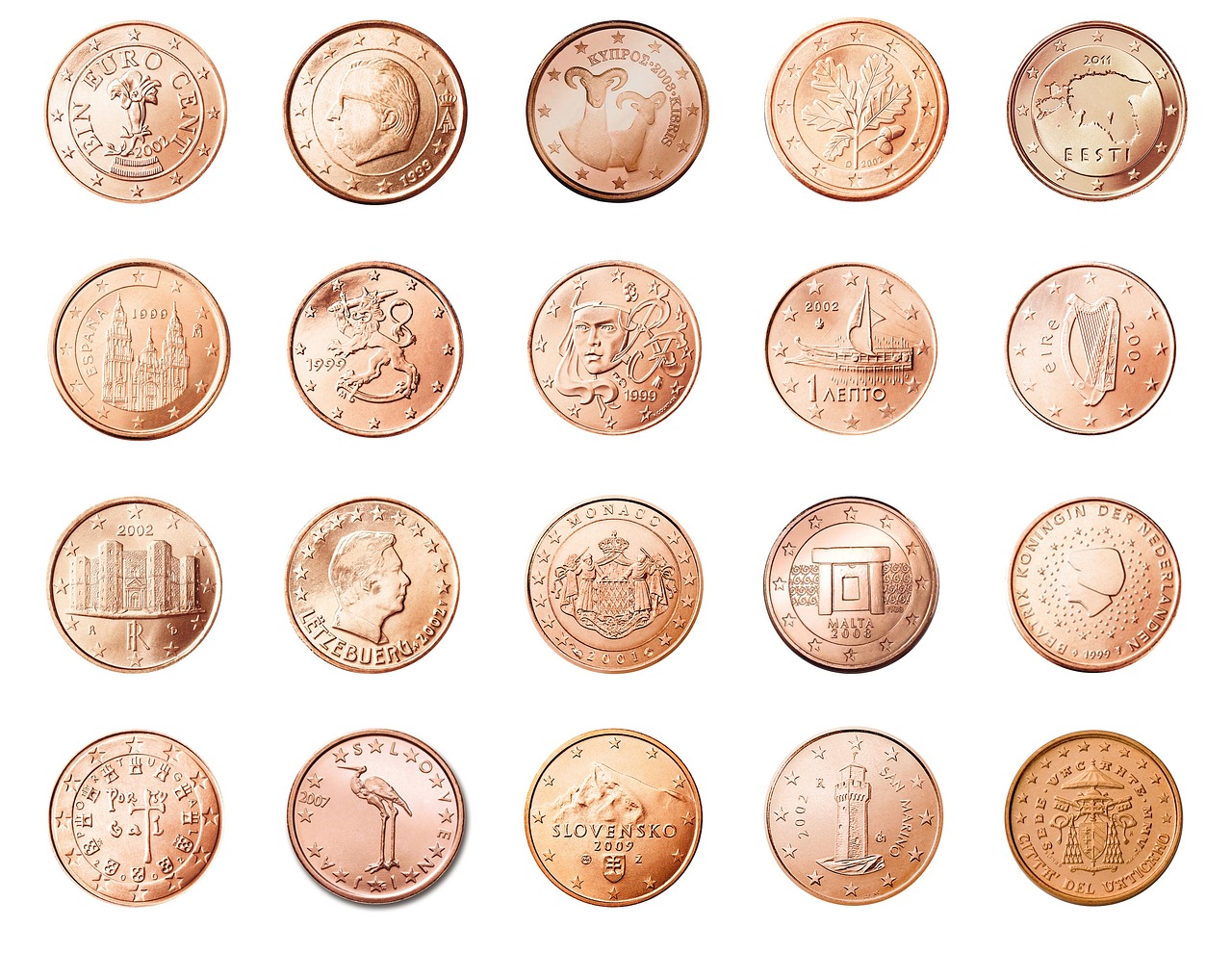 EuroJackpot euro coins and lottery balls on dark background